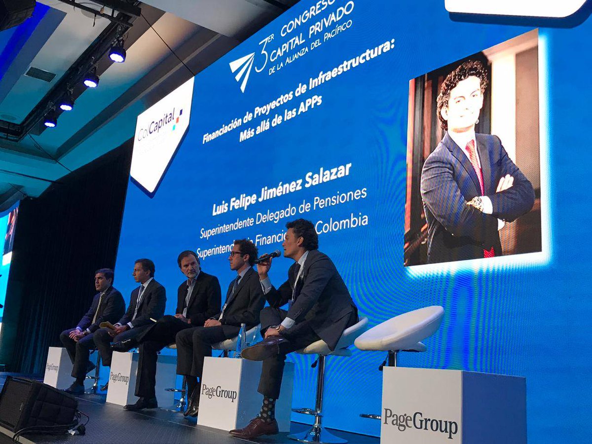 SFCsupervisor's tweet photo. Participamos en el III Congreso de Capital Privado de la Alianza del Pacífico 2020 organizado por #ColCapital, nuestro Delegado de Pensiones Luis Felipe Jiménez hizo parte del panel Financiación de proyectos de infraestructura https://t.co/B0Rrteihm6