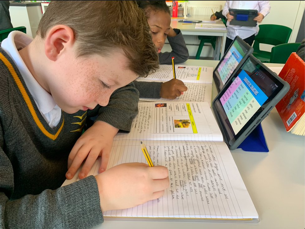 wingfieldschool's tweet photo. We are writing myths in 3JD this morning, using synonyms for 'said', fronted adverbs and conjunctions! 🐉 🦄 #wingfieldEnglish #wingfieldwriting https://t.co/kvjhh19Bfw