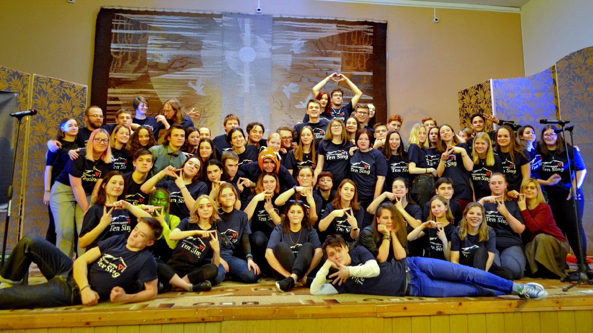 ymcaeurope's tweet photo. International #TenSing Arctic Festival was held in #Kirovsk. 70 #youngpeople got together from 6 cities of Russia and Germany to sing, dance, play, learn and work together. Different #workshops, rehearsals and final concert! Congrats from all of us! https://t.co/ksyDV9mzng
