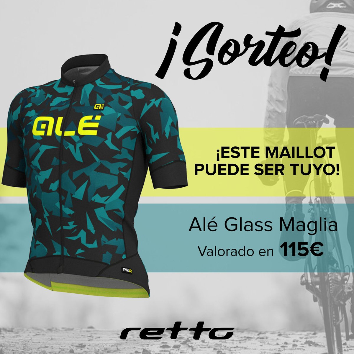 ⚡ SORTEO MAILLOT ALÉ ⚡

Des de Retto sorteamos un Maillot Alé Glass Maglia 😍 valorado en 115€ 

Para participar muy fácil:

Id a la publicación de INSTAGRAM (<a href="/retto/">Akira Nishifumi</a>.kya), y seguir los pasos explicados en el post. Basta con seguirnos , y etiquetar a 2 amigos.

¡Mucha suerte!