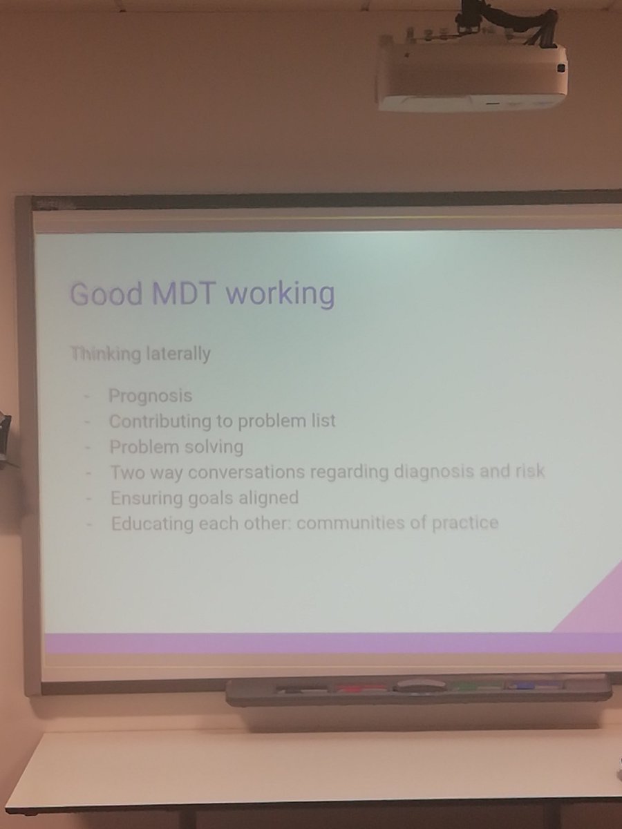 PalCareCEN's tweet photo. A consultant geriatrician sharing her views on how SLTs and medics can best work together to help people with frailty - gold dust! #SLTFrailty https://t.co/eNcHElMWIr