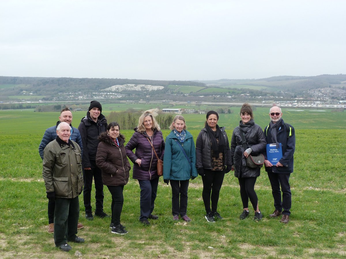 Wrapped up and ready to go at our first #GP #healthwalk, run in partnership with #Borstal Village GP Surgery. 

#Walks are 1 hour, open to registered patients and led by surgery staff and volunteers. No need to book.

🌼 Every Wednesday, meet at 9.45 am, Borstal Village Hall