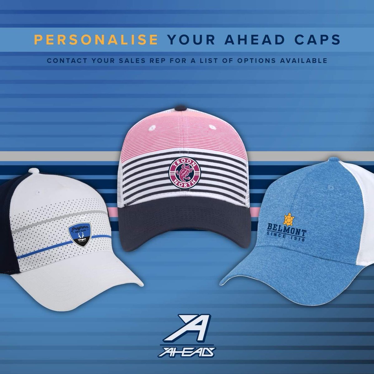 ahead golf caps