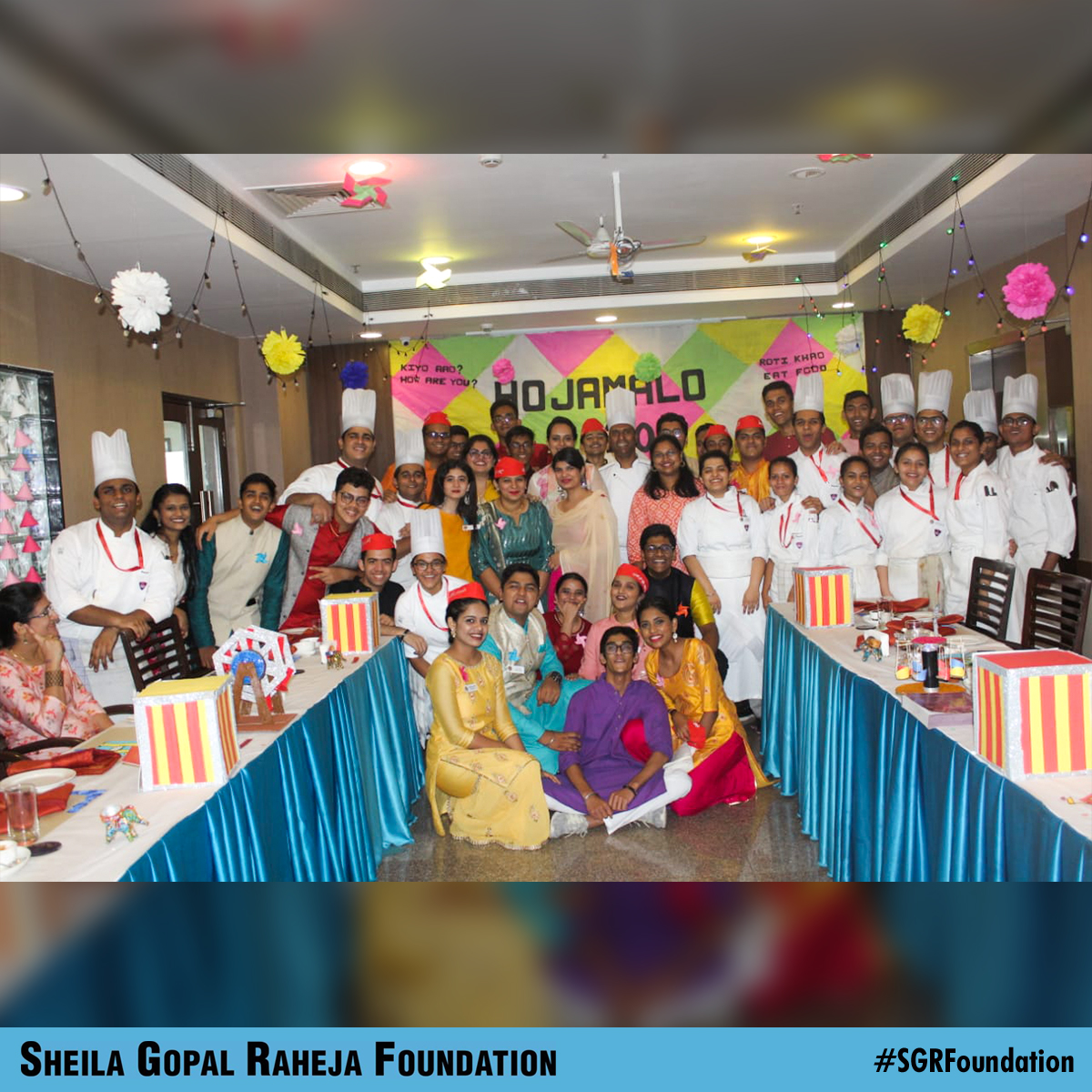 SGRFoundatn's tweet photo. The 2nd Year students organised the Theme Lunch Hojamalo on 21st February, 2020 with a colorful and vibrant decor as it focused on the celebration of Cheti Chand which is new year of Sindhi Community.
@durgaraheja #SGRFoundation #SRIHM #ThemeLunch #Hojamalo #ChetiChand https://t.co/sBJb7M9mNh