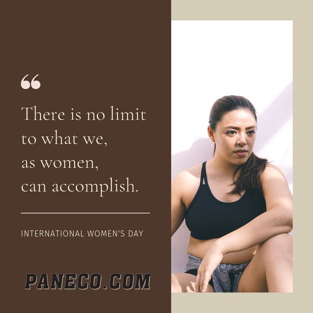 paneco_com's tweet photo. "There is no limit to what we, as women, can accomplish." 

#internationalwomensday #IWD2020  #EachforEqual https://t.co/T6e112Ns1v