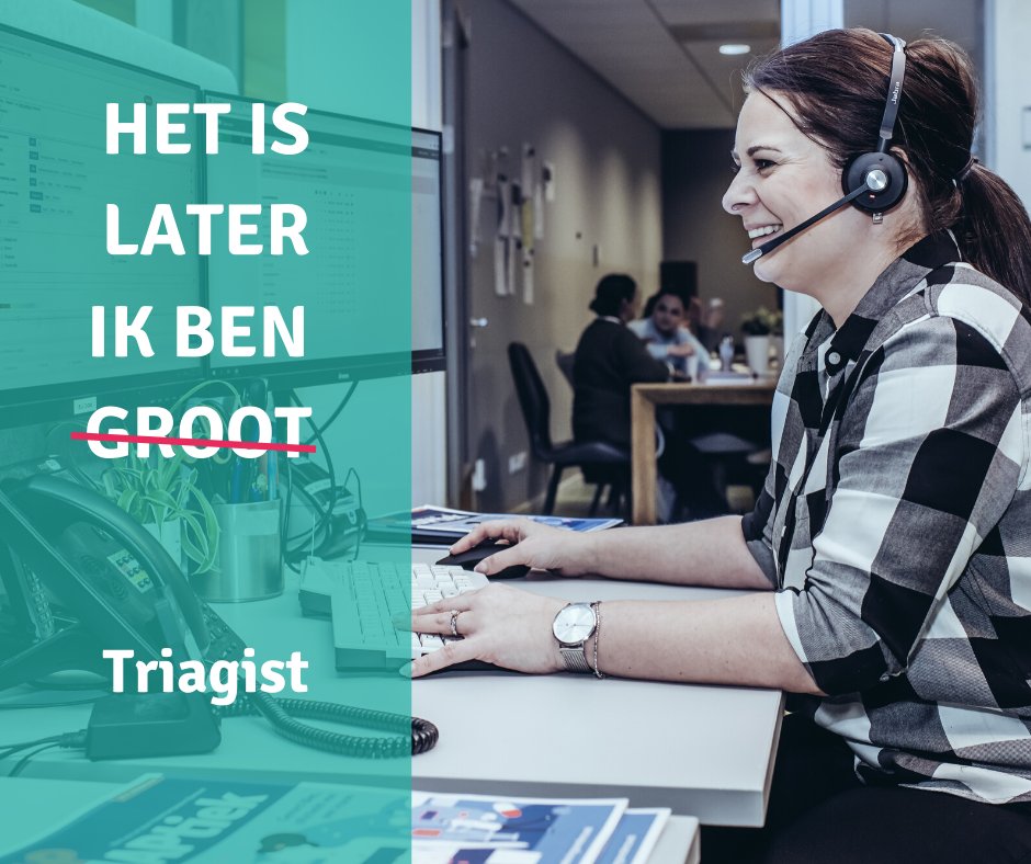 Dunja wilde werken waar geen dag hetzelfde is. Zo belandde zij in de #spoedzorg als #triagist bij 
#Huisartsenposten Rijnmond. “Wij zijn er in de avonduren, nachten en weekenden voor patiënten die spoedzorg nodig hebben. Ik bepaal dan wat de urgentie is! bit.ly/2Sr8Ho8