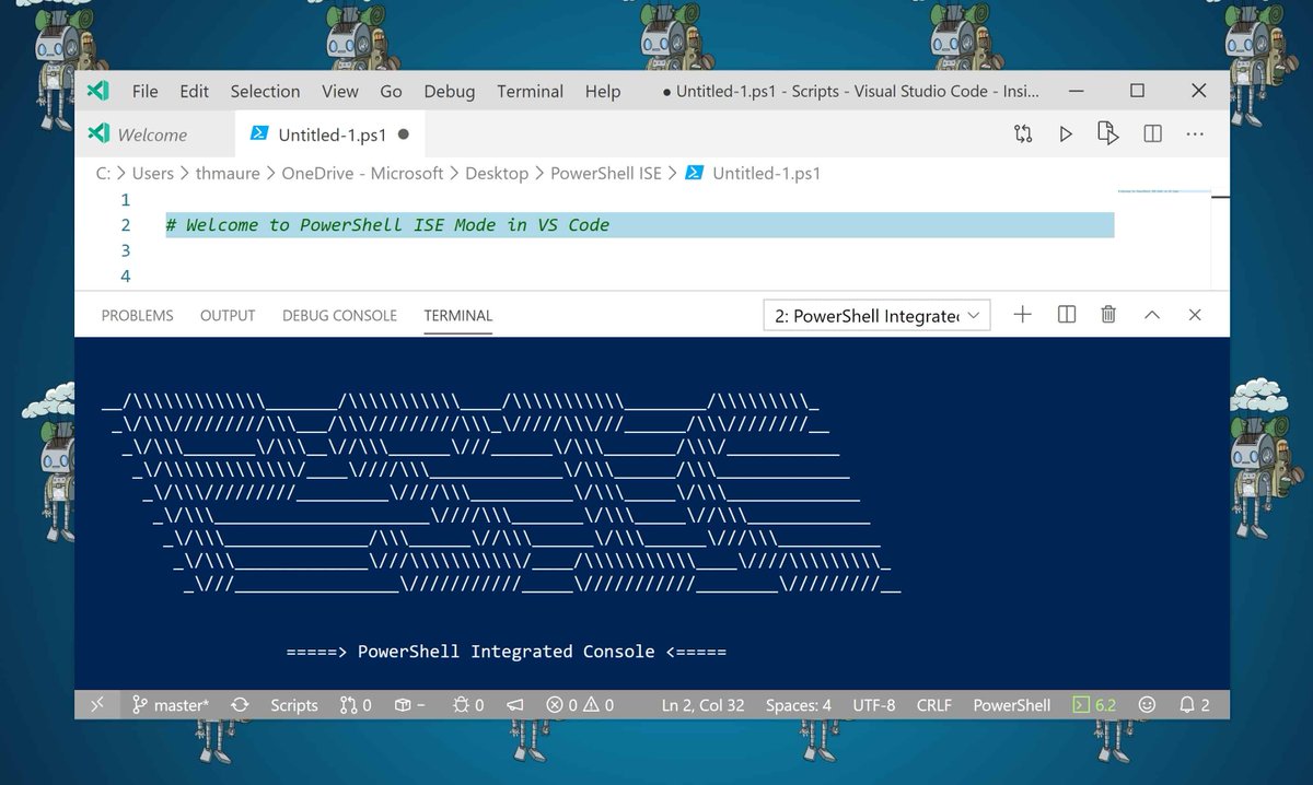 ThomasMaurer's tweet image. How to use PowerShell ISE Mode in Visual Studio Code 💻
thomasmaurer.ch/2020/03/how-to… #PS7Now #PowerShell #PowerShell7 #VSCode #VisualStudio #PowerShellISE