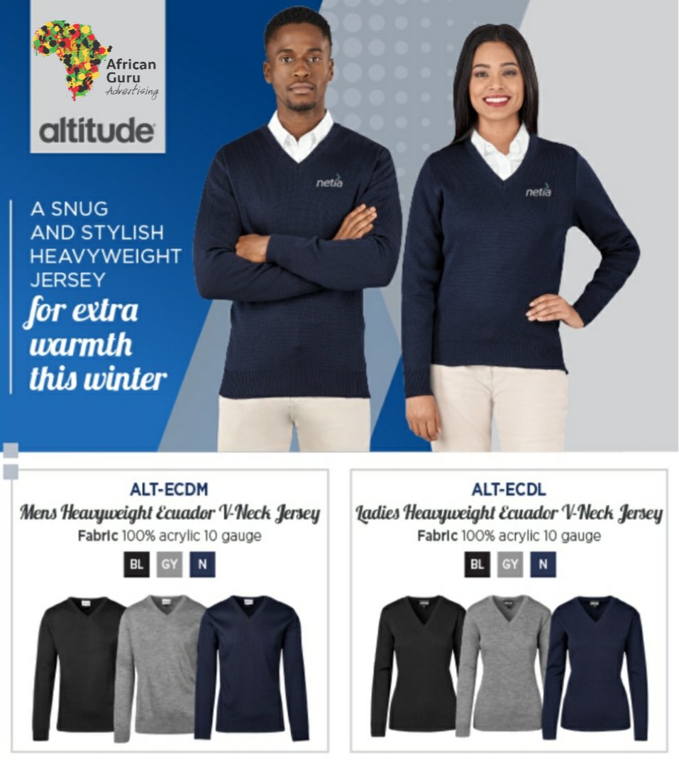 AfricanGuruAdv's tweet photo. In time for Winter  ... Don't let the blues get you down this coming season 🧊🧊
Your company Jerseys with branding options will keep you warm and comfy

#AfricanGuru #AfricanGuruAdvertising #Promo #Giveaway #Corporate
#corporateuniforms #giftideas https://t.co/Cwm1MHqlRw