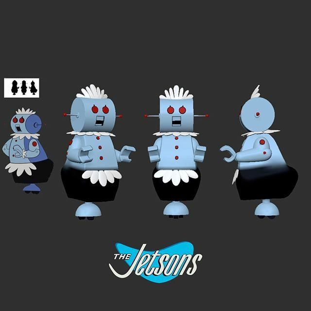 jaynewk's tweet photo. Here’s America’s favorite robot Rosie from the Jetson’s. Another from one of my favorite Saturday morning cartoon series! Thanks for following along! #3dcharacter #3dart #zbrush #pixologic #create #3dgentoolkit #3dcharacterworkshop #instaart #saturdaymorningcartoons #thejets… https://t.co/ivae0ysUMd