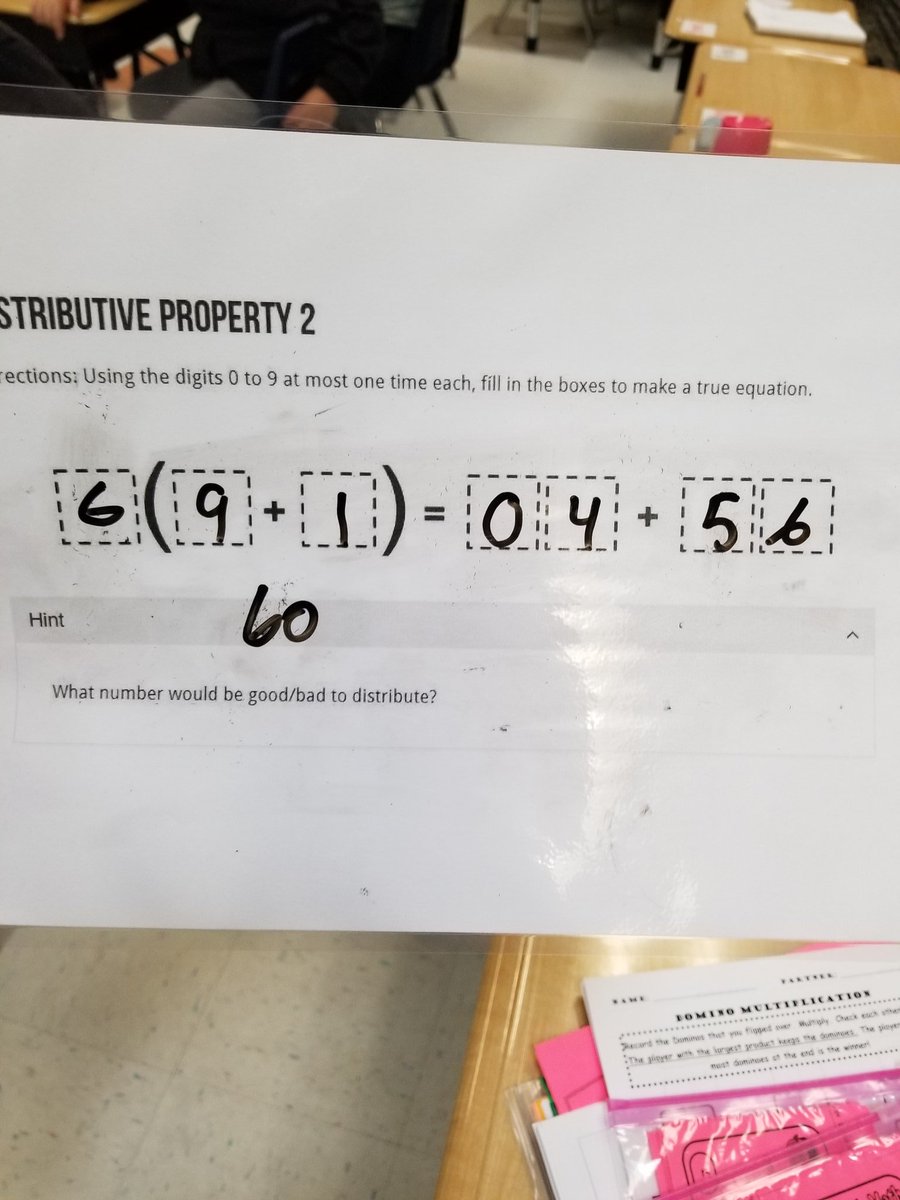 o_aalmendarez's tweet photo. Introduced open middle questions to two of my fourth graders and they loved the challenge!! They were so proud to show me "another one"!! Cant wait to share with all my students! @AlvinISD_Math @MeridianaElem https://t.co/LwcJ0fsNmU