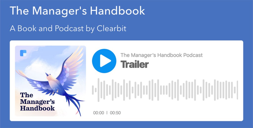 issuefixers's tweet photo. Check out this article, The Manager's Handbook: This handbook represents the best of our collective knowledge, and serves as the foundation of our internal management training program here at Clearbit. What does it mean to be a manager at Clearbit? It's … https://t.co/BgWrdMAMDC https://t.co/wZy4MQq7AZ
