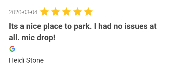 ParknJetSLC's tweet photo. New 5.0-star Review: "Its a nice place to park. I had no issues at all. mic drop!" https://t.co/NLVWBSD1X9