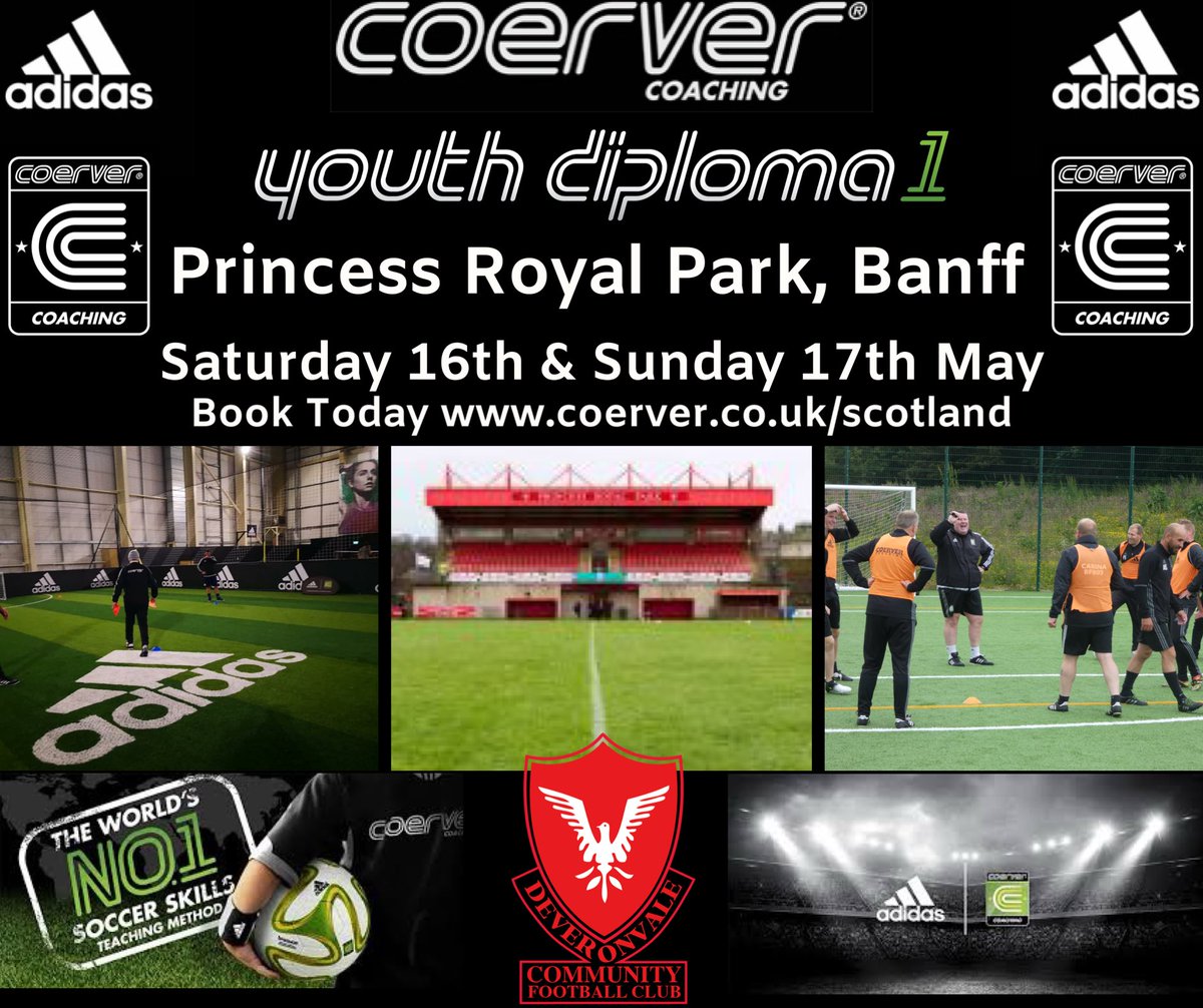 valecommunityfc's tweet photo. @scotlandcoerver Youth Diploma 1 comes to the North of Scotland | Learn how to plan challenging, progressive,level/age specific training for your season!

BOOK TODAY https://t.co/dpme8NresR 
Coerver Coaching Scotland

#valecommunity #adiclub #coervercoaching #creativeplayer https://t.co/AWR1J827gU