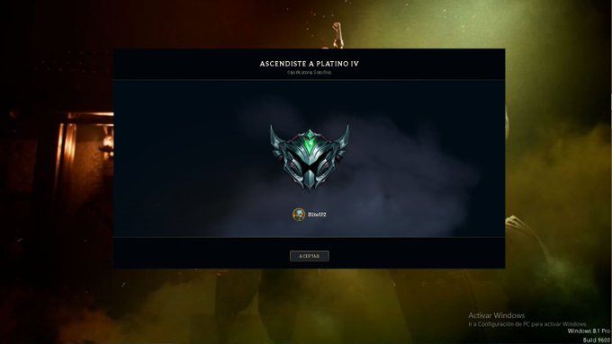 Despues de varios de dias de rankeds interminables de lol alfin logre el platino pero todavia falta ver<a href="/tag/roadtodimond"class="tags"><span>#roadtodimond</span></a><a href="/tag/ultrahype"class="tags"><span>#ultrahype</span></a>