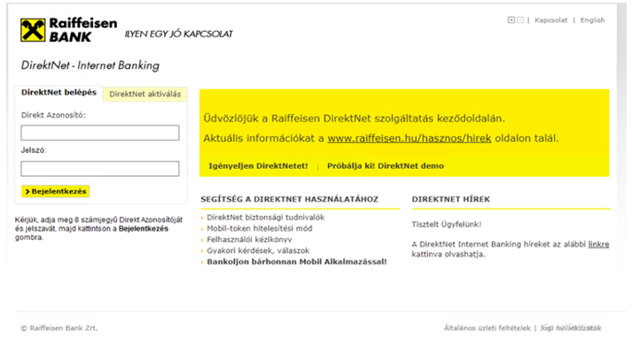New Internet Banking Raiffeisenbank