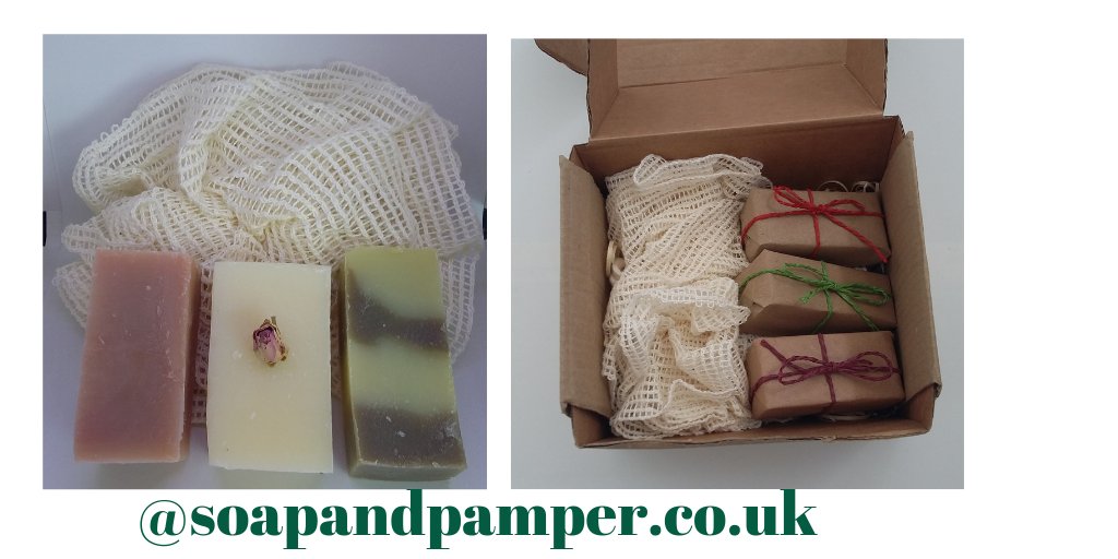 SoapandPamper's tweet photo. G morning #EarlyBiz
This gift box is perfect for anyone who cares what they use on their skin. #handmadesoap & a soft #plasticfree shower scrunchie
Still time to order for #mothersday
Available from the gift section in
https://t.co/HowwBBrswt
#naturalskincare #vegab #soaps https://t.co/l8vuKBJyO1