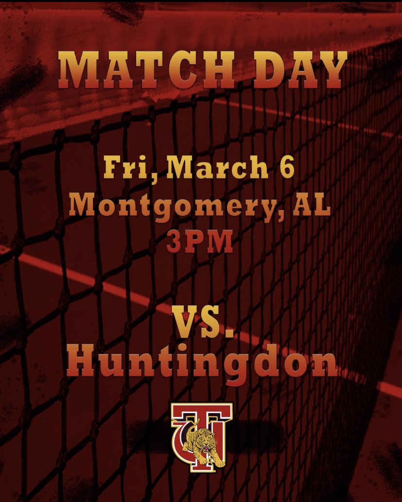 TennisTuskegee's tweet photo. SERVES UP ‼️🎾Today the Men’s Tennis Team be on the road to take on Huntingdon College !! #tuyouknow #skegeetennis #hbcutennis https://t.co/NsggikSmGI