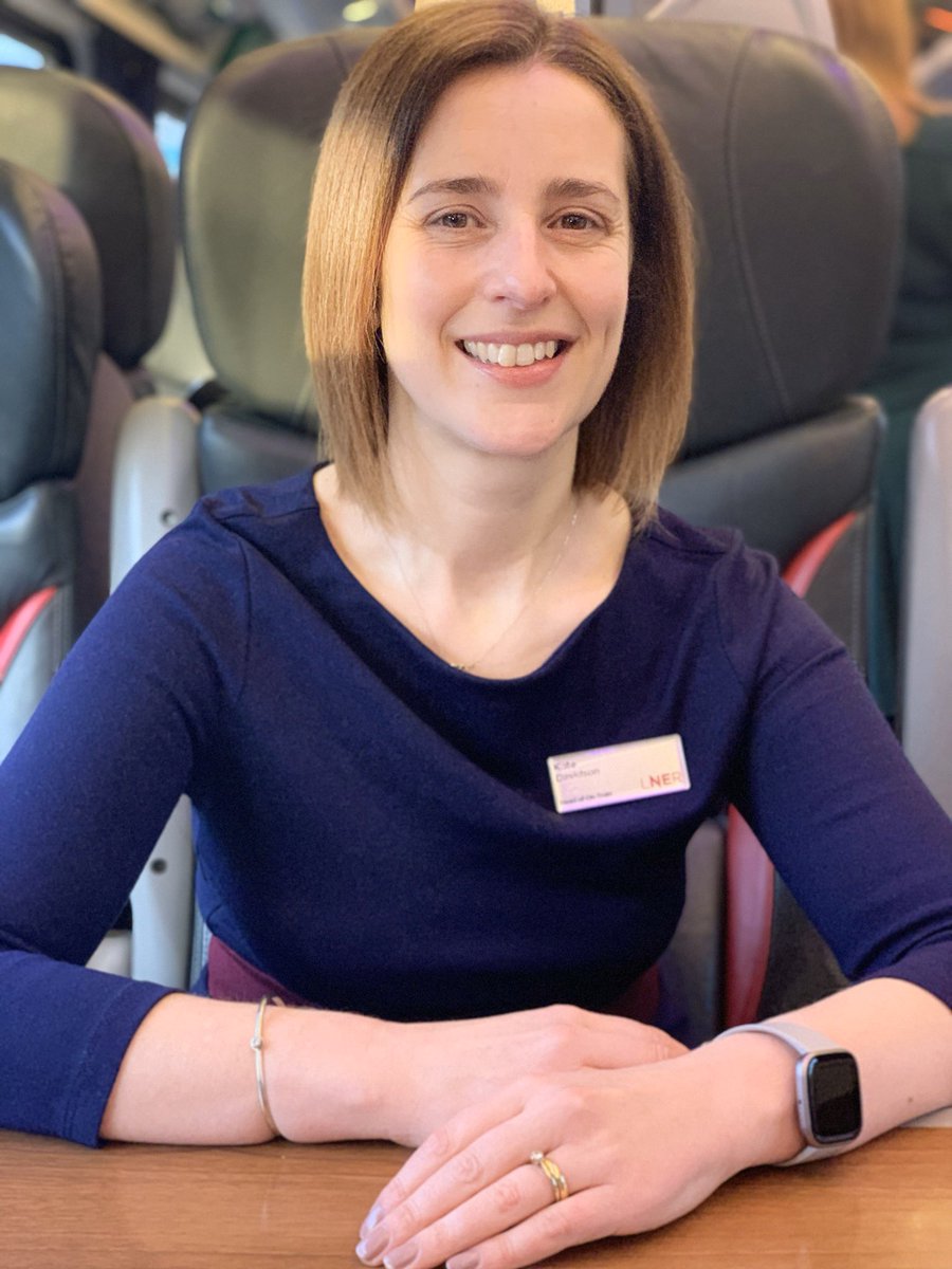 CAnsleyCXD's tweet photo. Recently promoted here @LNER to Head of on Train North. The very talented Kate. #IWD2020 https://t.co/l6UGd4xSvC