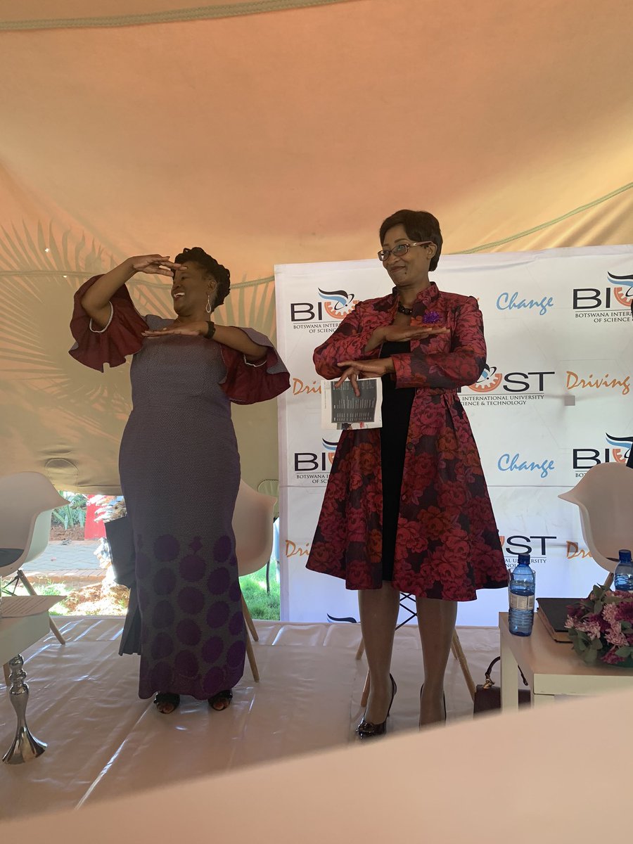 Celebrating international women’s day at BIUST this morning. #each4equal