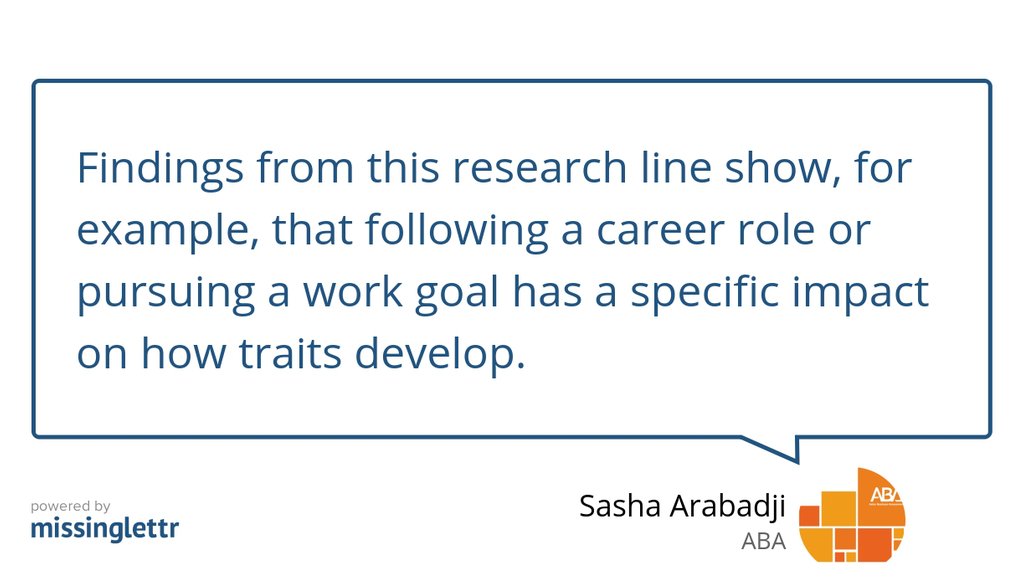 ABA_TraitOnline's tweet image. Last year, we wrote an article: "How Work Influences Who We Are: Three Ways Personality Develops at Work" lttr.ai/N6DK #Personalitychange #Research #Development