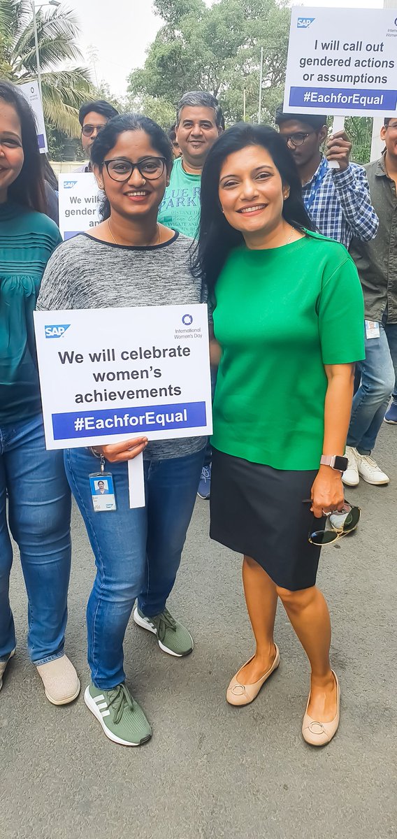 SumaUrs's tweet photo. Celebrating #WomensDay at @saplabsindia #EachforEquality #IWD2020 #InternationalWomenDay #walkforequality with  @gangadharansind @saplabsindia @SAP #LifeAtSAP https://t.co/3bpPIF96Js