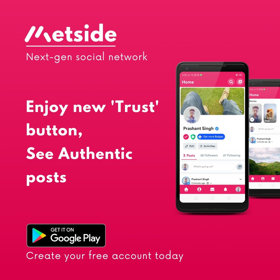 metside's tweet photo. Enjoy the new 'Trust' button, see authentic posts
next-gen Social network is here...

Create your free Account today - https://t.co/O7CLbSj27F 
#free #socialnetwork #trust #authentic #see #nextgen https://t.co/mV9rJjZCJ2