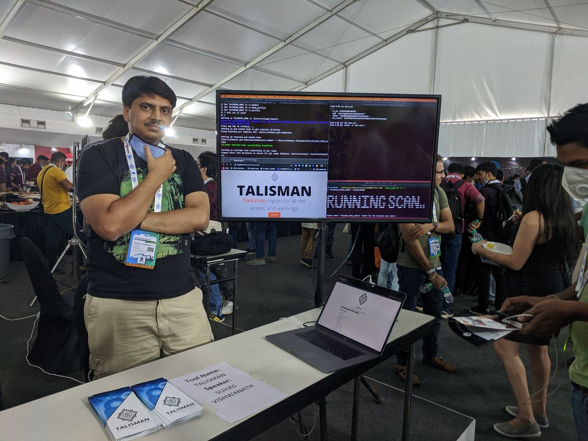 SumanS0urav's tweet photo. RT @harinee_m: Talisman, a secret scanning and early detection tool by @thoughtworks , at AMMO track in @nullcon presented by @svishwanath_tw
Yay!
#talisman #nullcon2020 #ammo @thoughtworksIN #security #appsec #devsecops #buildsecurityin #talisman https://t.co/7NZihFGfuc