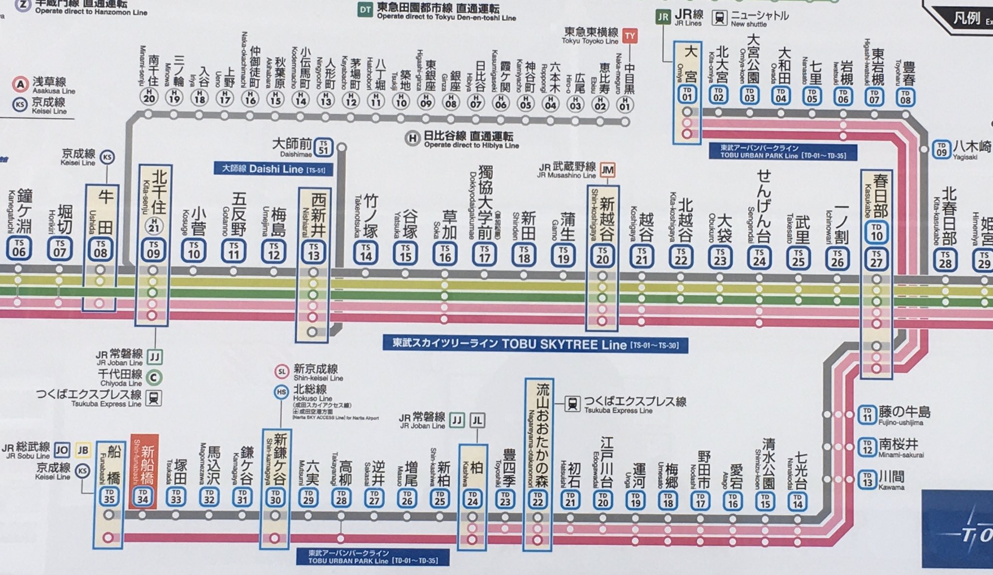 𝙃𝙘𝙠 東武アーバンパークラインの路線図がダイヤ改正後のものに変更されていました 尚 アーバンパークライナーの増発は6 6からという注意書きも貼られていました T Co Ko21a4ey6i Twitter