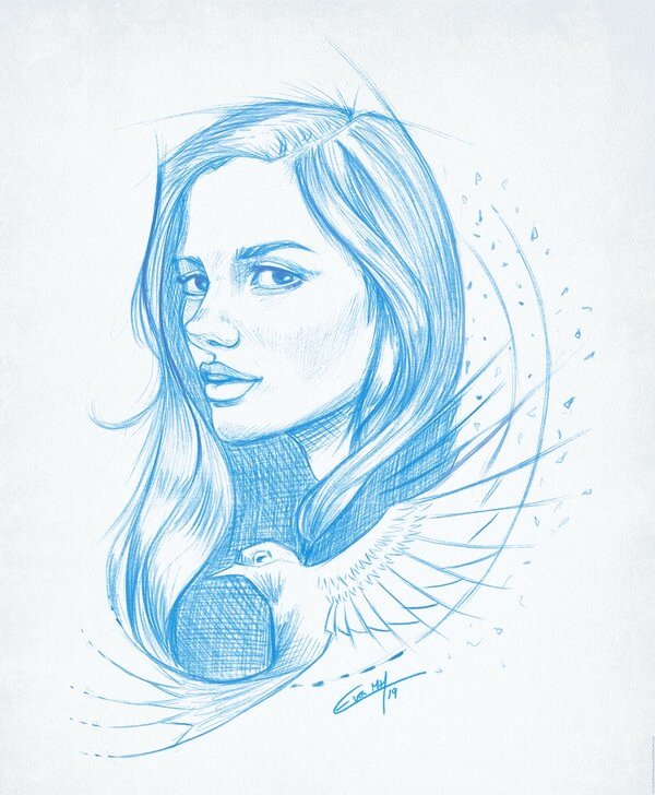 Hi #VisibleWomen! 
I'm Eva, an artist from Barcelona 🌊 Illustration &amp; digital painting is my passion. I love to draw beautiful+powerful women, to cook sushi on weekends &amp; Totoro✨💕