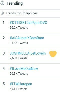 popoy__gonzales's tweet photo. We are trending at Third Spot nationwide! Na-miss nyo magpa-trending, JNs? Hyper nyo hah!!! 

@iamjoshuagarcia @superjanella  

JOSHNELLA LetLoveIn https://t.co/mT4WlGPfil