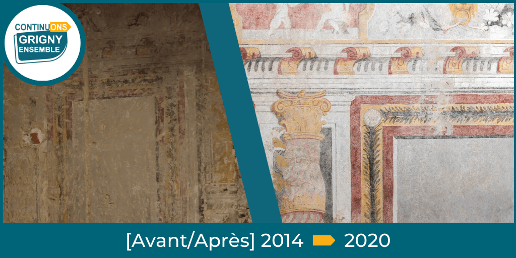 GRIGNYensemble's tweet photo. [Avant/Après] 2014 👉 2020

Conserver et valoriser notre patrimoine, c’est la mission que se sont fixés les élus, dès 2014.

👉 #ContinuonsGrignyEnsemble : La meilleure transition vers l’avenir

#Grigny #Grigny69 #Lyon #GrandLyon #GrignyEnsemble #Municipales2020 https://t.co/rCKBtBeVHb