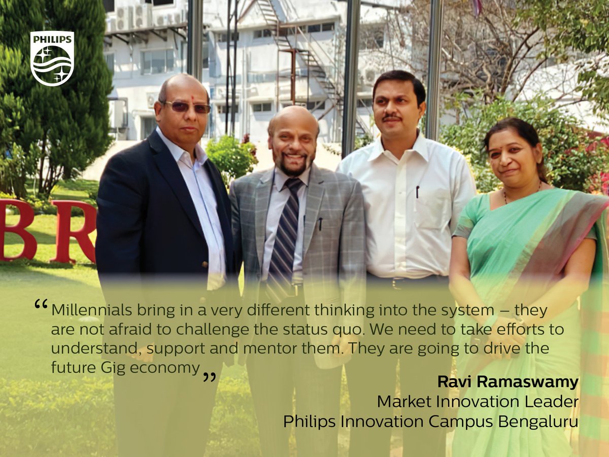 PhilipsBlore's tweet photo. #Philips @philipsravi was recently invited as the guest of honor to launch a #management program for working #professionals at @ISBRCollege, which included a panel discussion on 'Future Managers' where he touched upon the aspect of #GenZ and #Millennials thought process!#Health https://t.co/lR39LjUo69