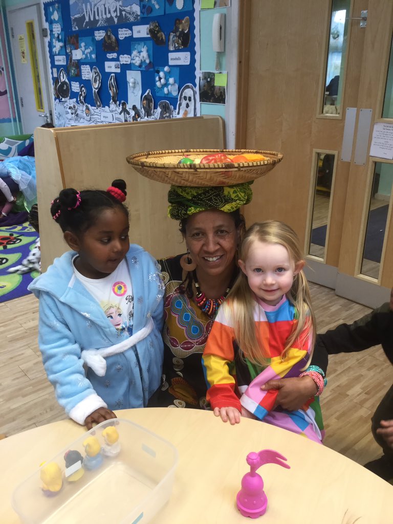 StMaryStBen's tweet photo. EYFS nursery enjoyed Mrs Genet telling them the story of Handras surprise #Handra #Akeyo #HandrasSuprise #WorldBookDay2020 https://t.co/cu8eCct3tz
