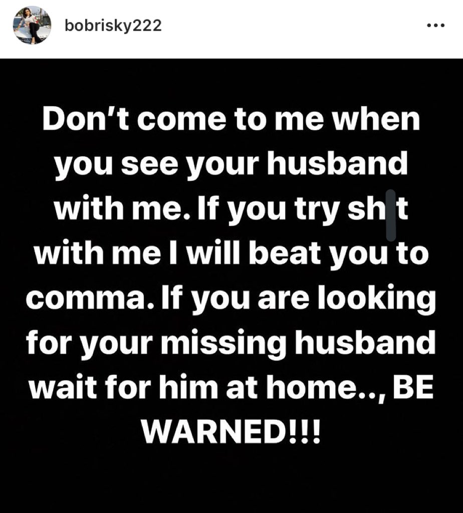 amalang01's tweet photo. "Don't come to me when you see your husband with me... I swear I will beat you hospital will reject you" - Bobrisky gives stern warning to wives of married men.

#Bobrisky https://t.co/mPiQkdyS2c