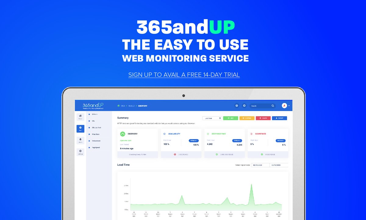 365andUp's tweet photo. 365andUP promise to give you the most reliable and comprehensive website monitoring experience. ✌️
Check our free trial- you'll love it : https://t.co/0d9hvPnsuS https://t.co/JCZQRQ8G2e