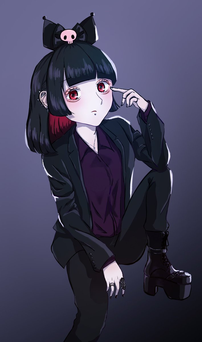 すぱ でっきい クロミちゃん イラスト メンヘラ メンヘラ女子 T Co Zpyfuq2jth Twitter