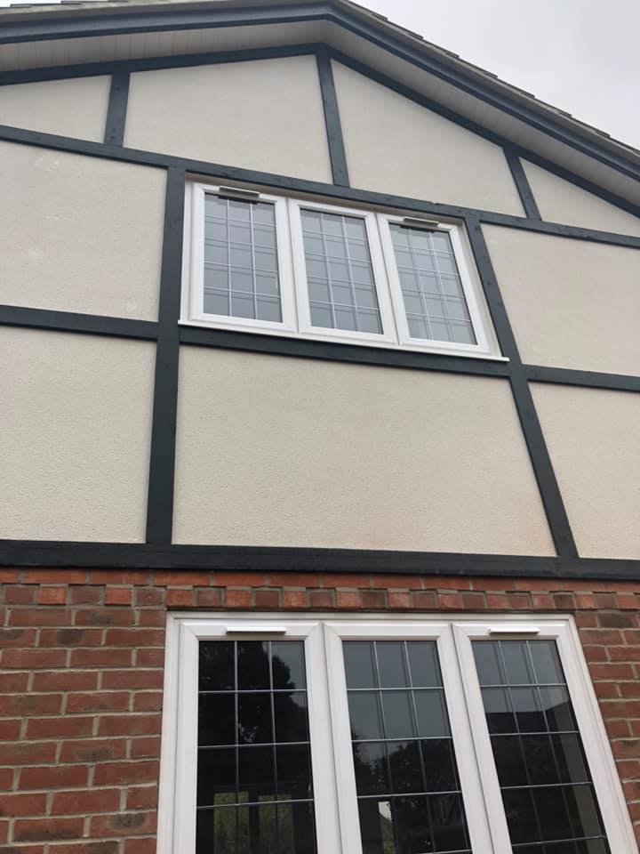 Extension by Ecobright Building Services, Rendering by Ecobright Plastering #builders #Plaster #rendering #render #silicone
