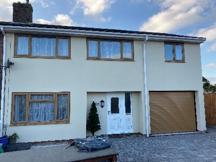 Two Storey side extension and single storey rear extension #buildings #rendering #render #Windows #garage #builder #Fareham #electric #plumbing #renewables #plastering