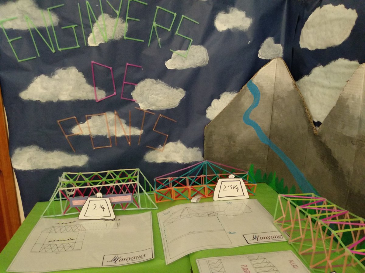 manyanetblanes's tweet image. Els alumnes de #Tecno de #3ESO ja han comprovat amb les proves d’esforç els kg que aguanten els ponts que han dissenyat i construït! #Estructures🌉🛠️📐 #JoSocManyanet #SomFamília