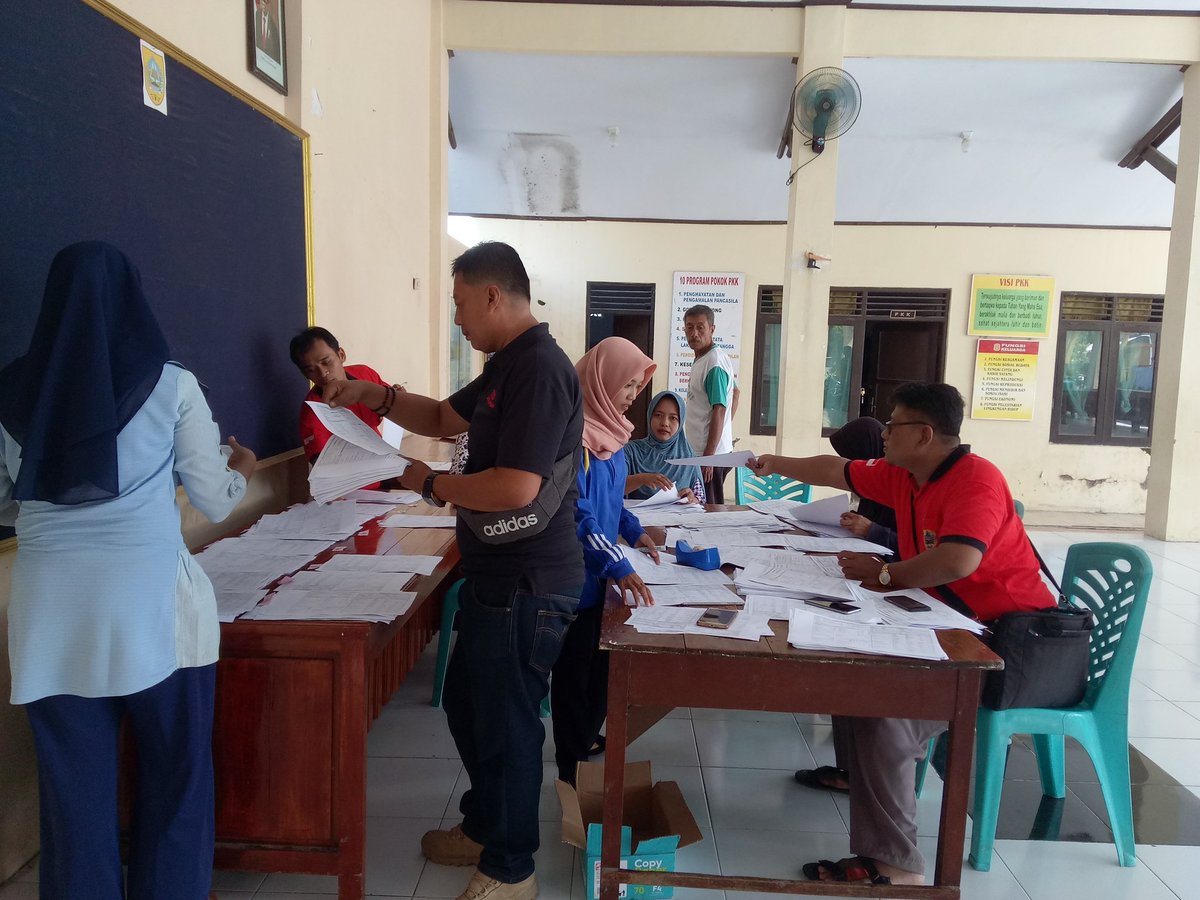 persiapan verfikasi dan validasi serta pendaftaran BDT Desa Gintung