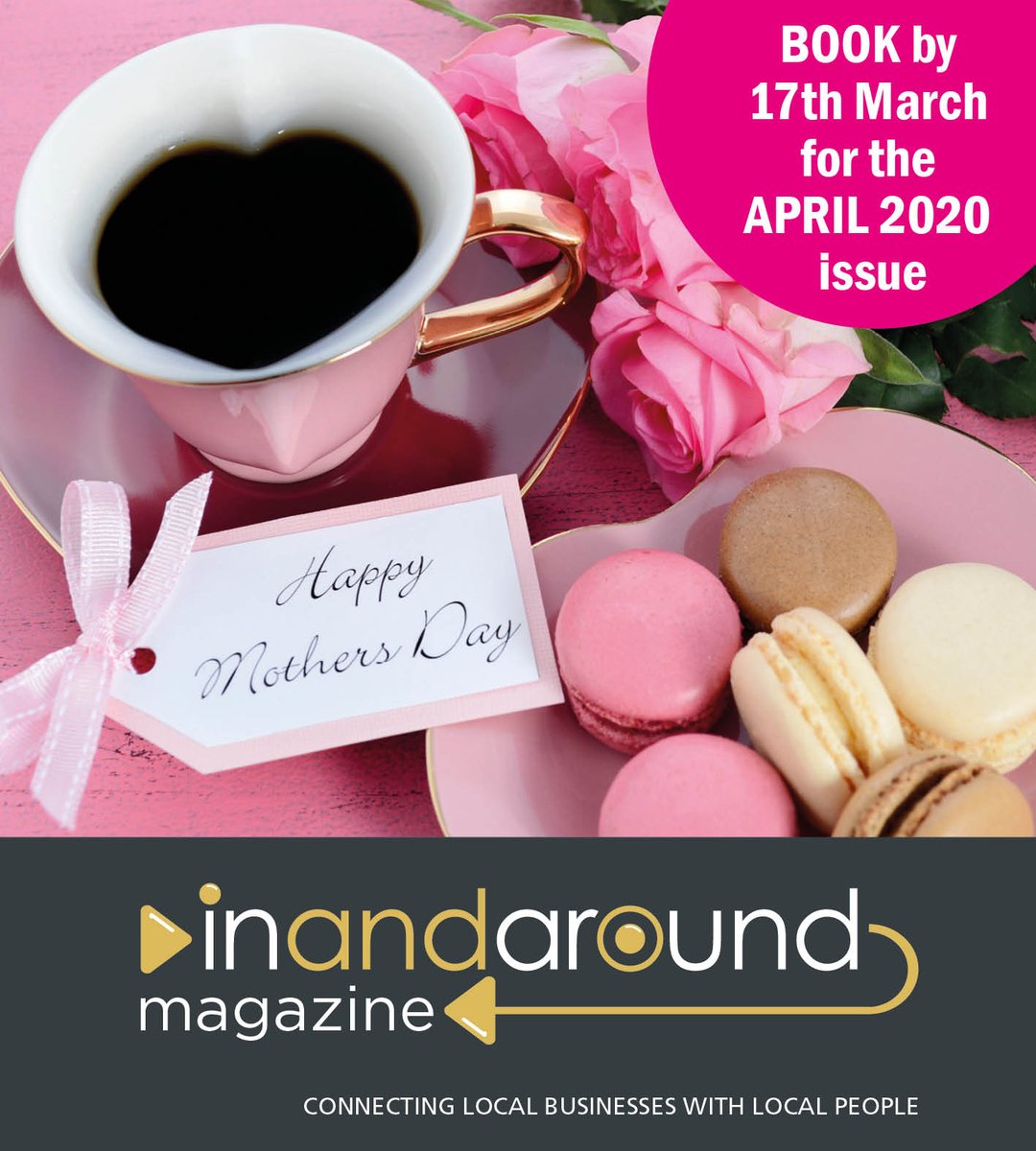 Deadline for April 2020 Issue - book by 17th Mar to feature your business in the next issue, be seen in 15,000 homes across Telford!
#localmagazine #telfordmagazine #inandaroundtelford #inandaroundmagazine #telford #shifnal #newportshropshire  #priorslee #muxton #shropshire