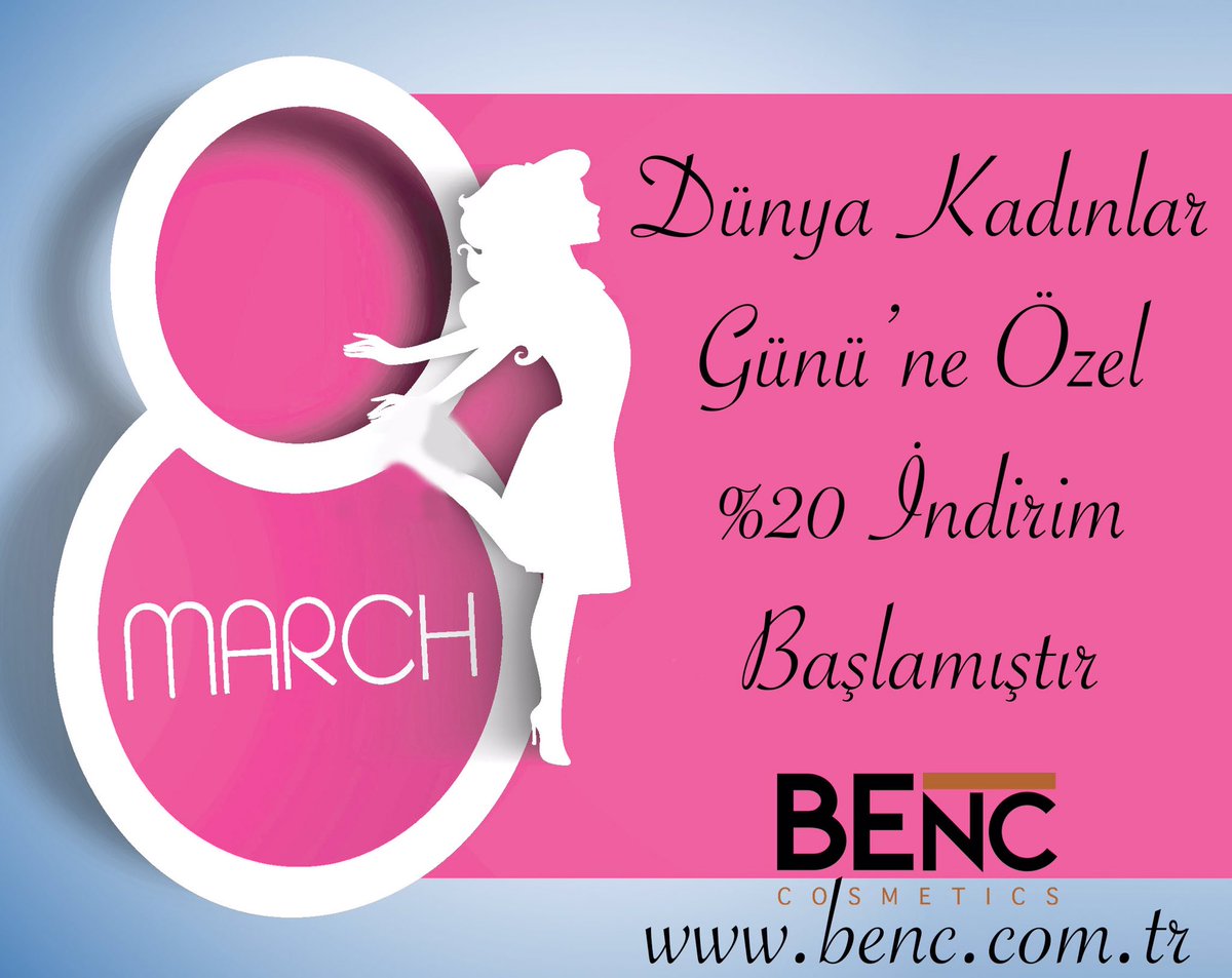 BencCosmetics's tweet photo. Dünya Emekçi Kadınlar Gününe Özel %20 indirim başlamıştır 

💁🏼‍♀️🧑🏽‍💼👸💃👩🏾‍💼👱🏼‍♀️👩���‍🏫🧑🏻‍🎓👩🏻💪

https://t.co/C0OpU3WZWu 

#8mart 
#kadınlargünü https://t.co/HonpUMmPc8