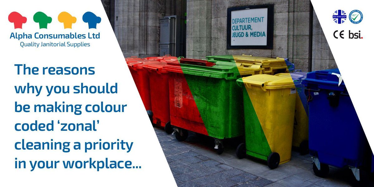 AlphaConsumable's tweet image. Breaking down colour coded cleaning - RED is for washroom areas in any business, as anyone can imagine, keeping those germs separate from everywhere else is very important! #colourcoded #cleaning #business