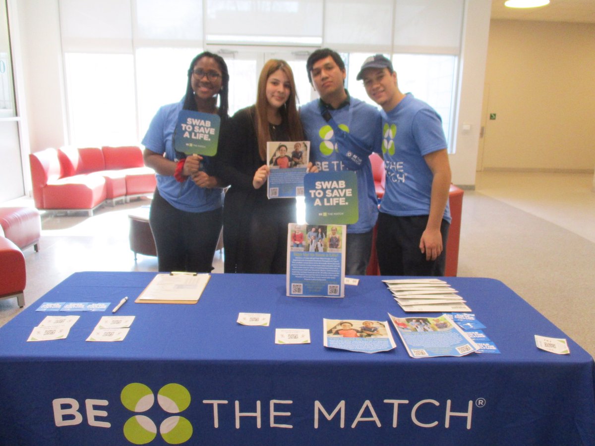 HudsonCCC's tweet photo. Be The Match at #HCCC! #HCCCSpring2020 #BeTheMatch #HCCCPTK https://t.co/YDcjubIn9L