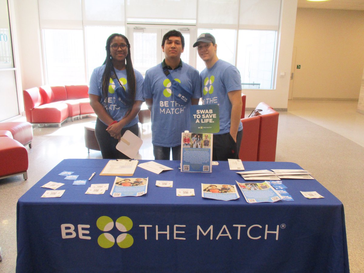 HudsonCCC's tweet photo. Be The Match at #HCCC! #HCCCSpring2020 #BeTheMatch #HCCCPTK https://t.co/YDcjubIn9L
