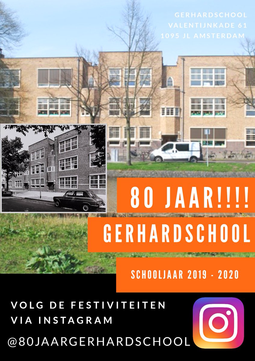 80 jaar Gerhardschool #jubileum volg de festiviteiten instagram.com/80jaargerhards…