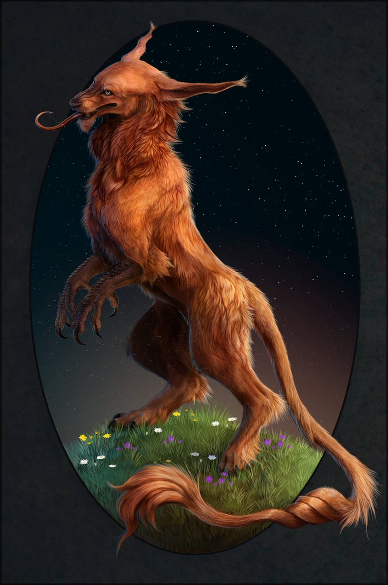 Fellfallow_Art's tweet photo. One of the lesser known #mythological creatures - an Alphyn! Older piece now - I wanted to emulate the Renaissance style posing :)
#furry #furryartwork #Furryartist #fellfallow #alphyn #mythology https://t.co/u4dGRGTHfL