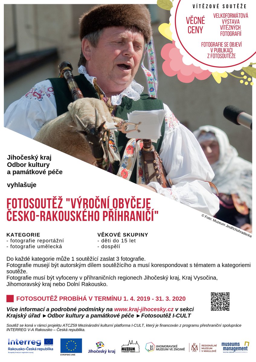 InterregATCZ's tweet photo. Take part in the photo competition on the topic " annual customs in the Czech-Austrian border area". The competition is part of the I-CULT project and participation is possible until 31 March. #interreg #interregatcz #icult #photocompetition #cbc  https://t.co/c85F6bZlFv https://t.co/03zbDUqIIa