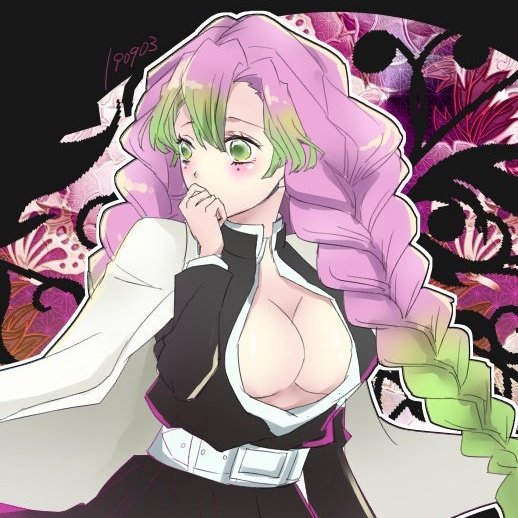 泰斗❄(M.S)さんがTwitterに投稿した甘露寺蜜璃(鬼滅の刃)のイラスト。