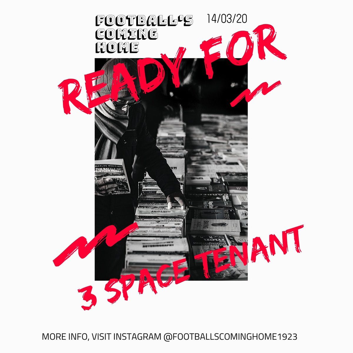 Masih ada 3 space untuk teman2 yg mungkin memiliki usaha merchandise / food / drink dan ingin ikut berpartisipasi dalam acara ini. DM saja instagram @Footballscominghome1923 🔥